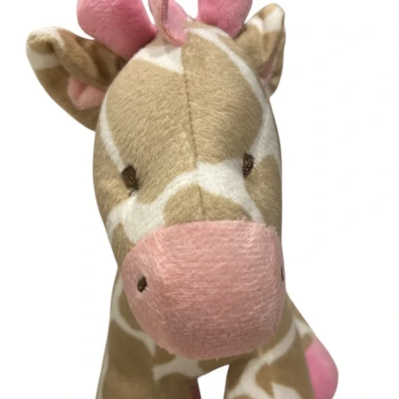 Carter's Tan & Pink Plush Giraffe Jungle Stuffed Animal - Picture 3 of 4